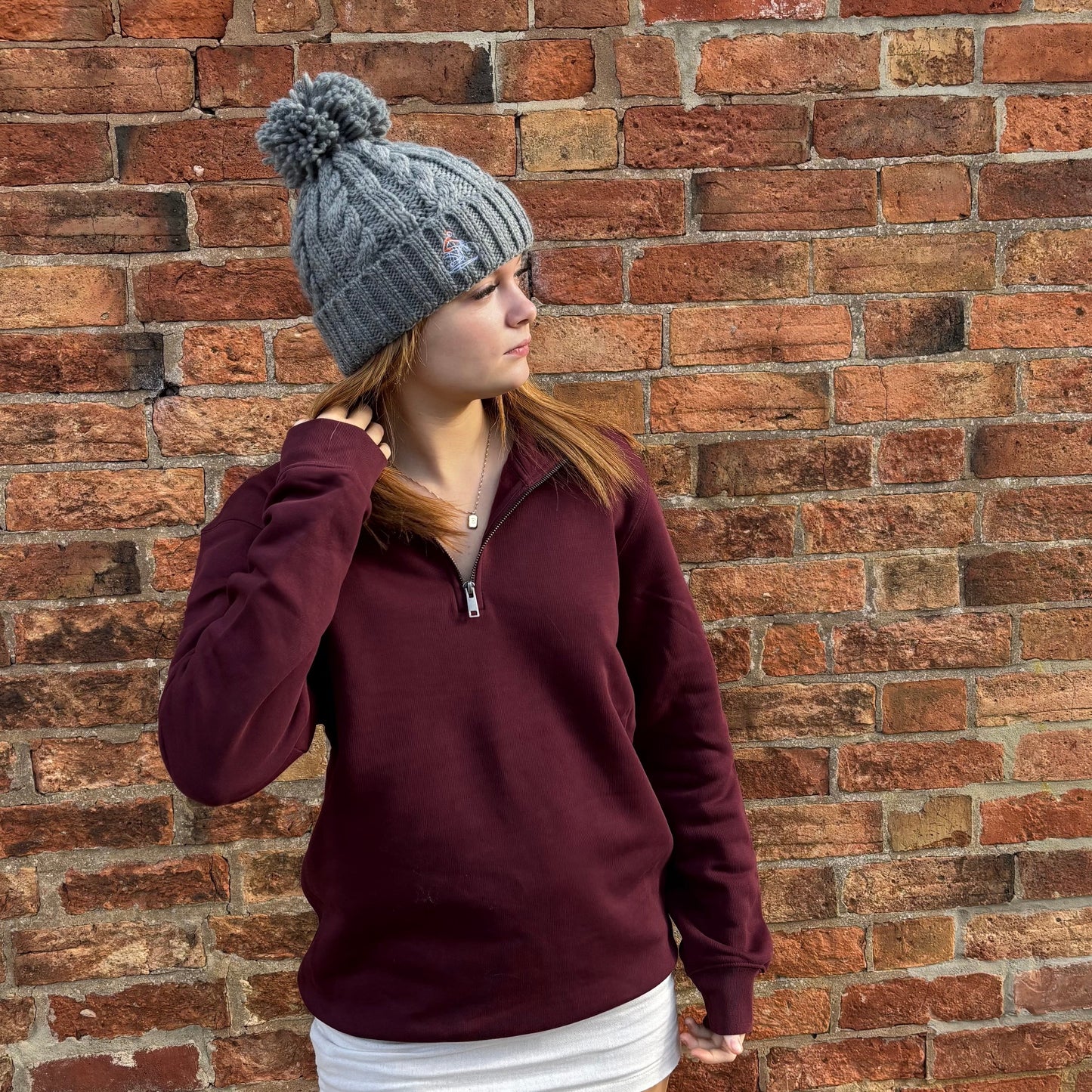 Spoke and Solace SS Monochrome - 1/4 Zip Sweatshirt - (unisex)