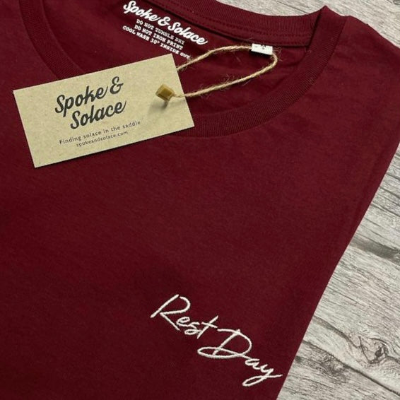 Women's Rest Day T-Shirt - Left chest embroidery - Spoke & Solace