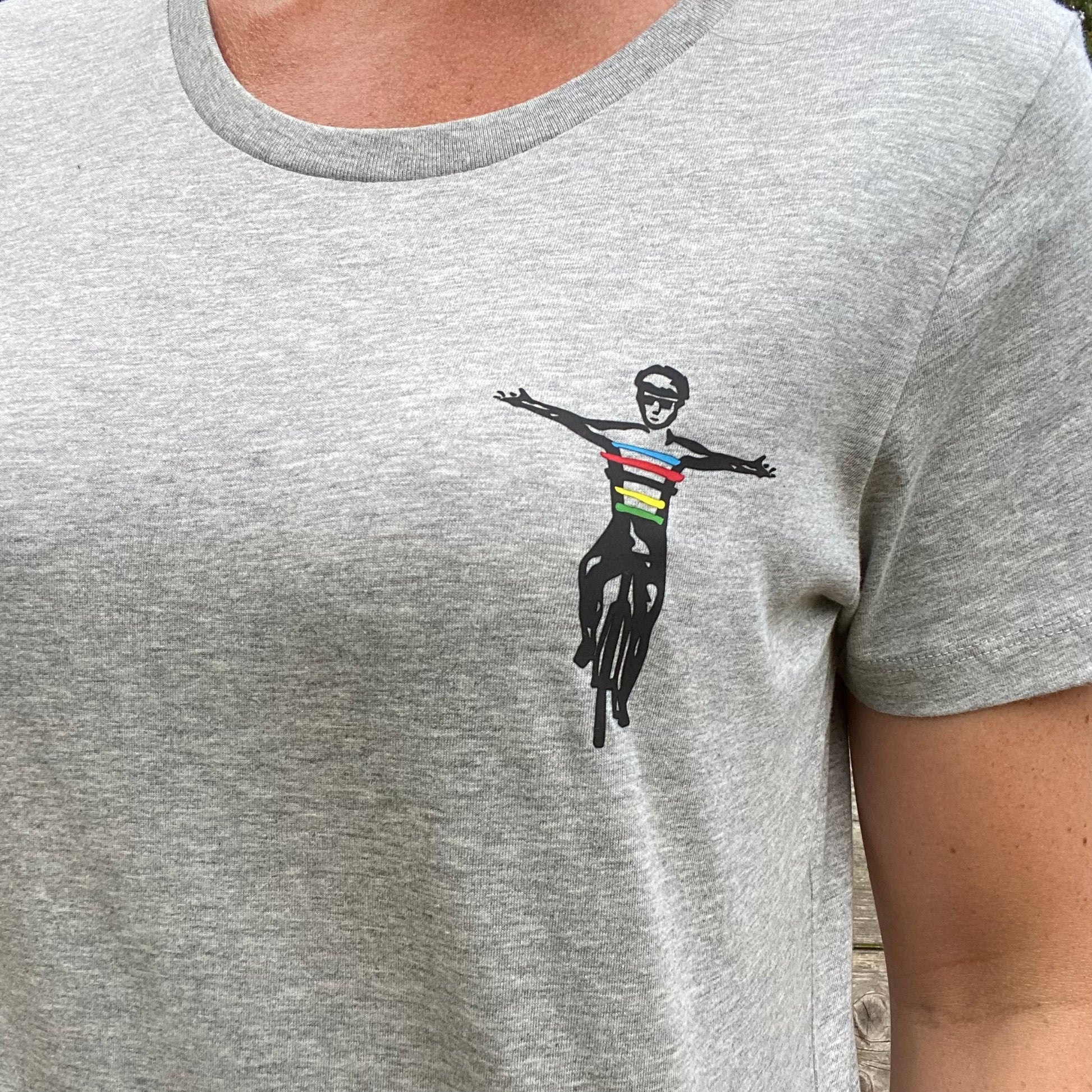 Women's Finish Line Tee - Left Chest Print - Spoke & Solace