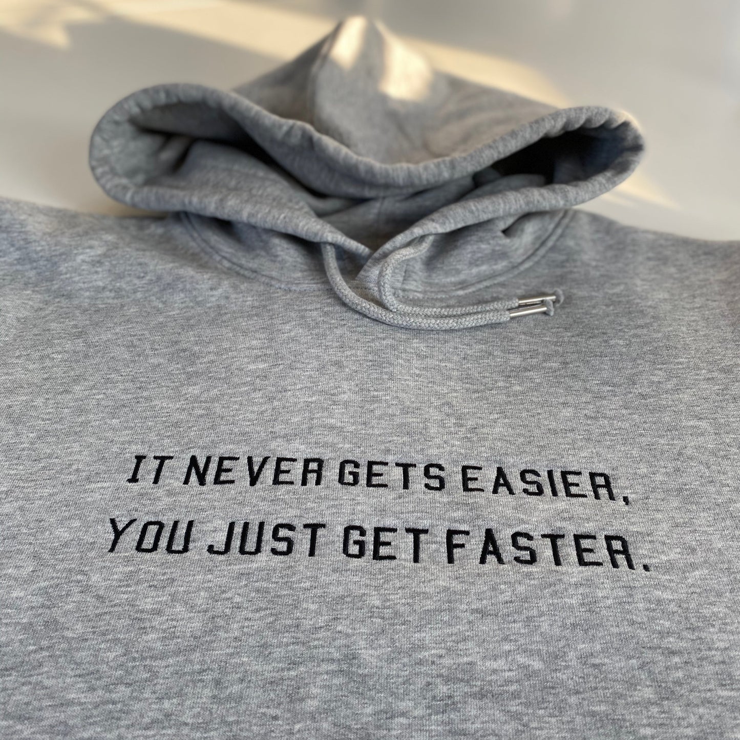 It never gets easier... Embroidered Hoodie - Spoke & Solace