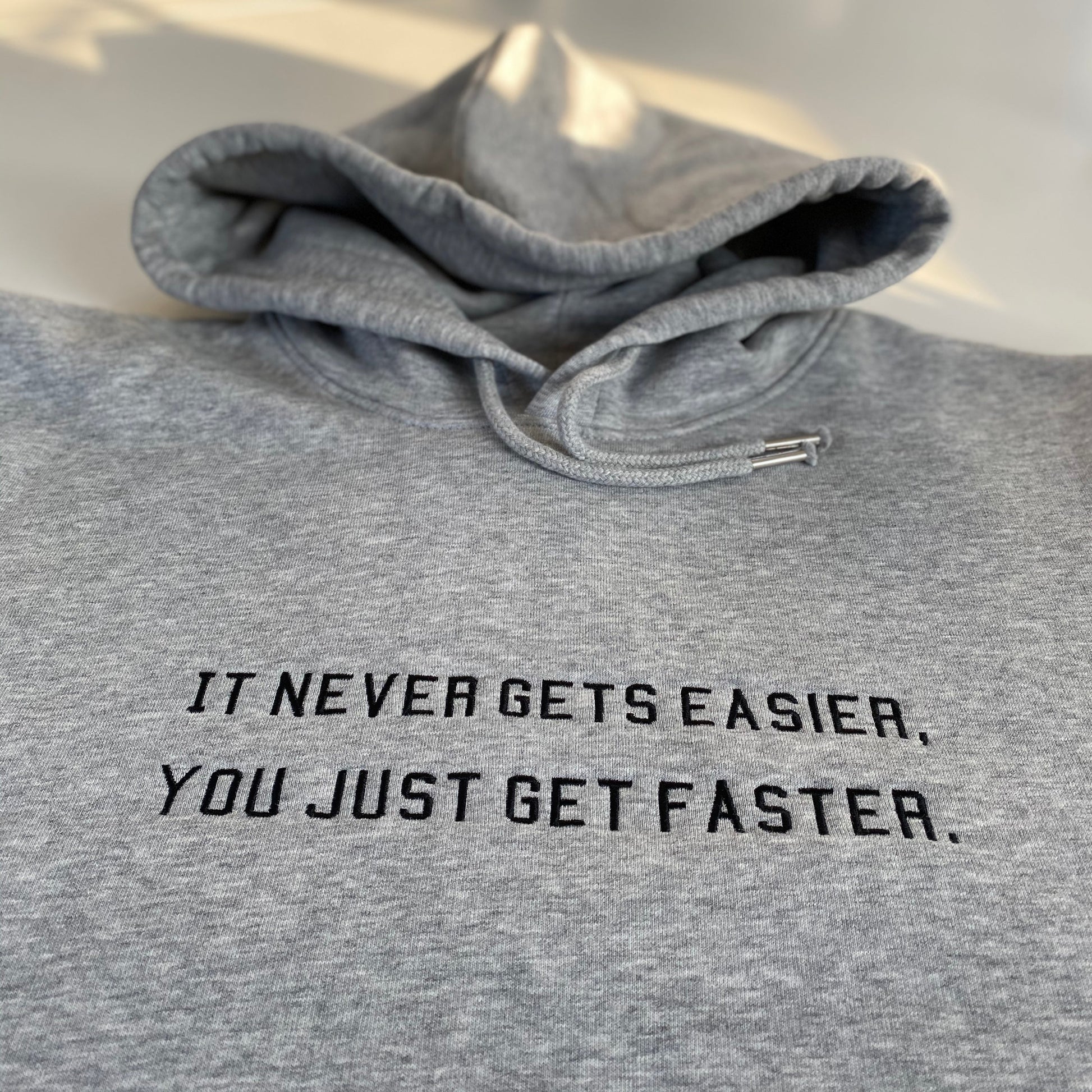It never gets easier... Embroidered Hoodie - Spoke & Solace