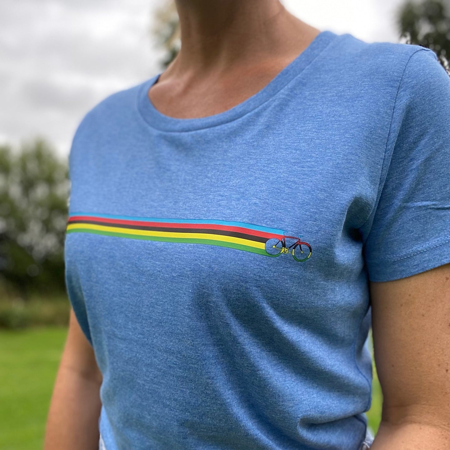 Women's UCI Stripe Tee - Spoke & Solace