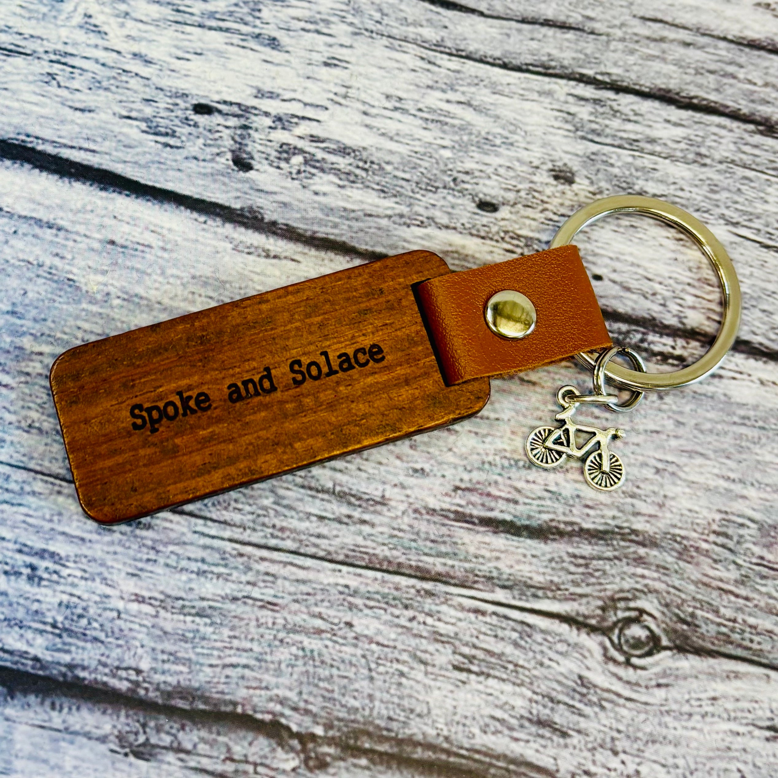 Handmade Keyring - It Never Gets Easier, You Just Get Faster