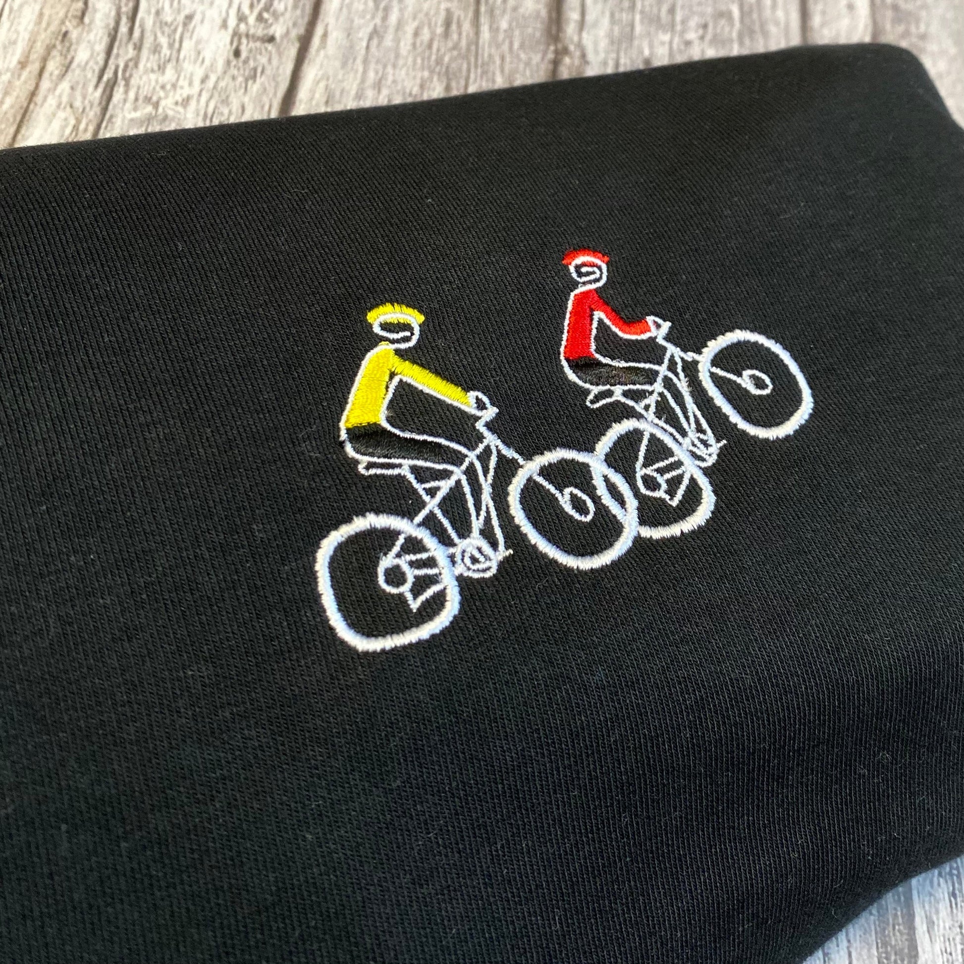 Mountain Bike Tour Embroidered T-Shirt - Spoke & Solace