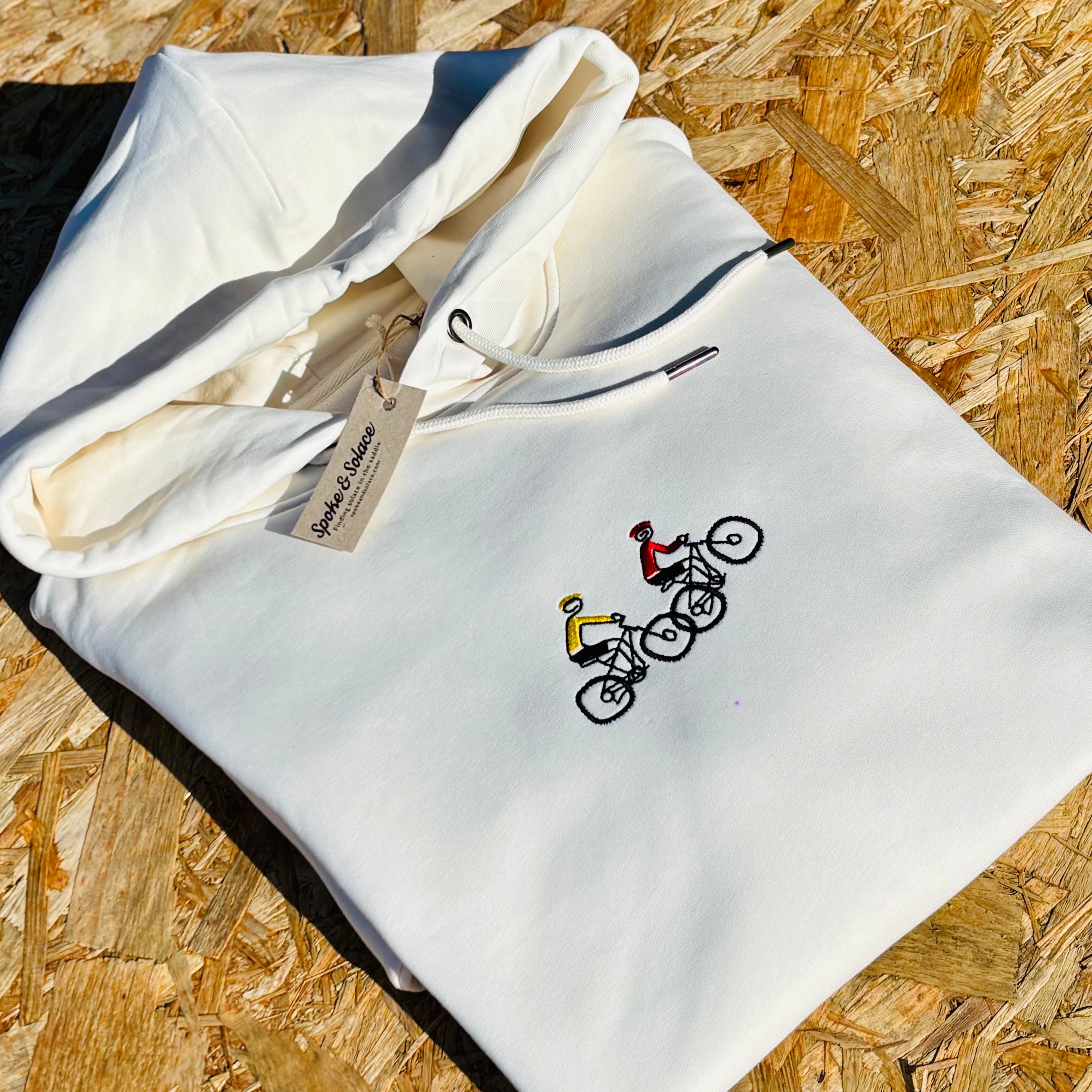 Mountain Bike Tour Embroidered Hoodie