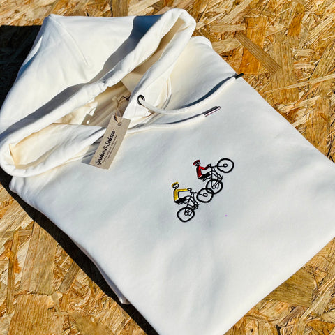 Mountain Bike Tour Embroidered Hoodie