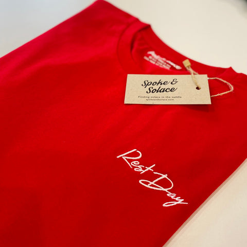 Rest Day T-Shirt - Embroidered Left Chest (NEW)