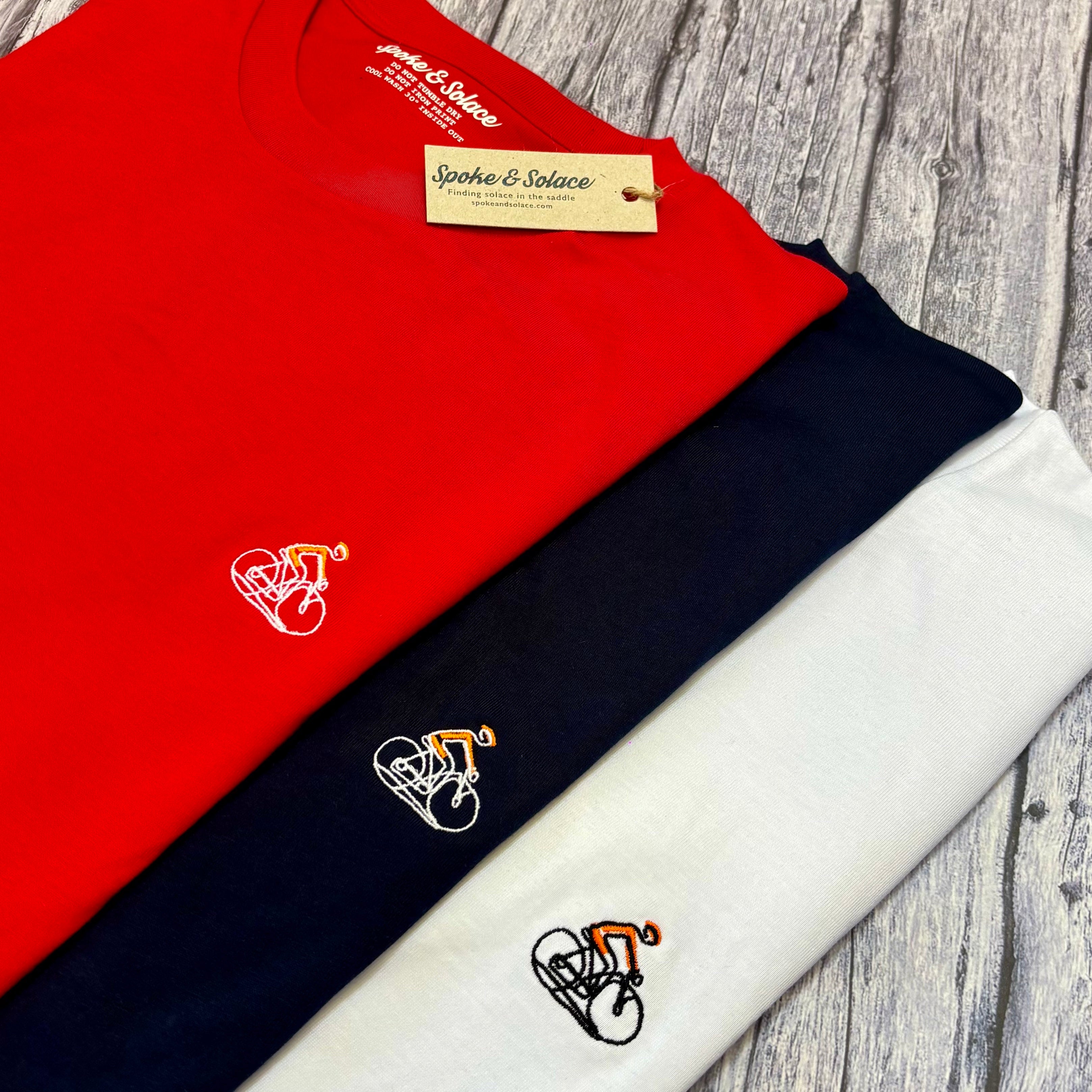 Road Rider T-Shirt Left Chest Embroidery (NEW)