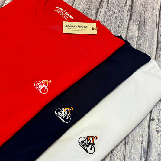 Road Rider T-Shirt Left Chest Embroidery (NEW)