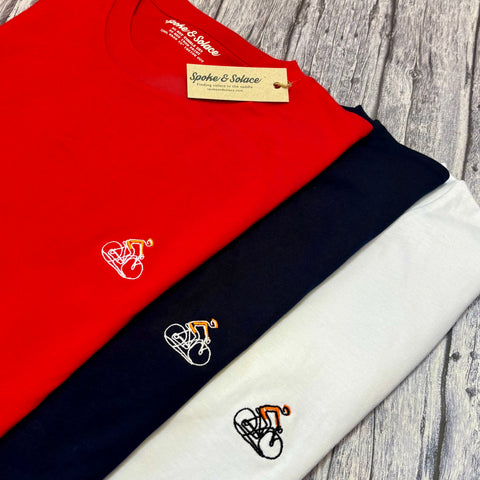 Road Rider T-Shirt Left Chest Embroidery (NEW)