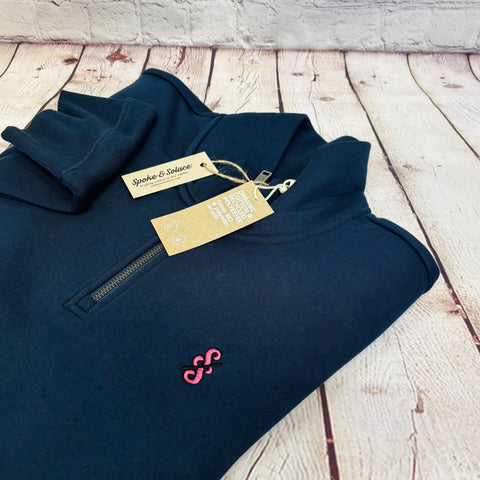 Spoke and Solace SS Giro Inspired - 1/4 Zip Sweatshirt - (unisex)