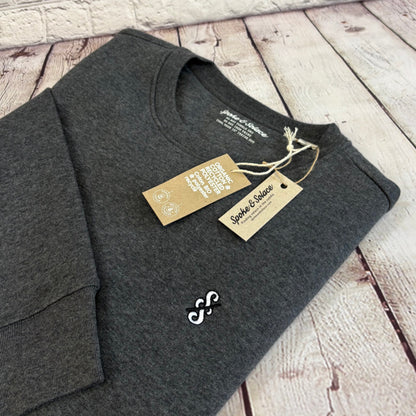 Spoke & Solace Embroidered Monochrome Sweatshirt