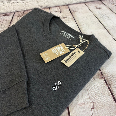 Spoke & Solace Embroidered Monochrome Sweatshirt