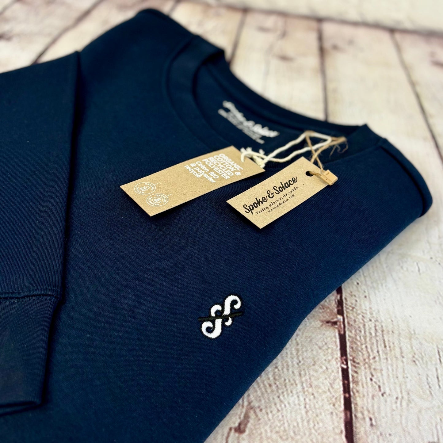 Spoke & Solace Embroidered Monochrome Sweatshirt