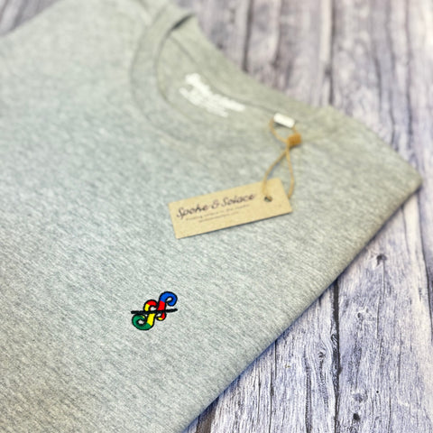 Spoke & Solace Embroidered Stripe T-Shirt (NEW)