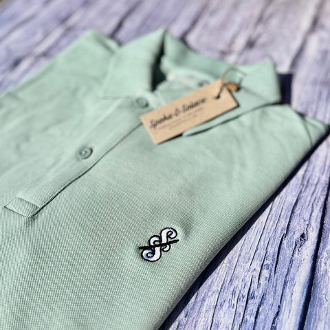 Spoke & Solace SS Embroidered Monochrome Polo Shirt