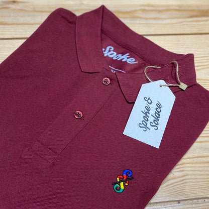 Spoke & Solace SS Embroidered Stripe Polo Shirt
