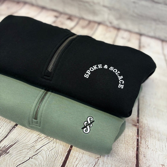 Spoke and Solace - 1/4 Zip Sweatshirt - (unisex)