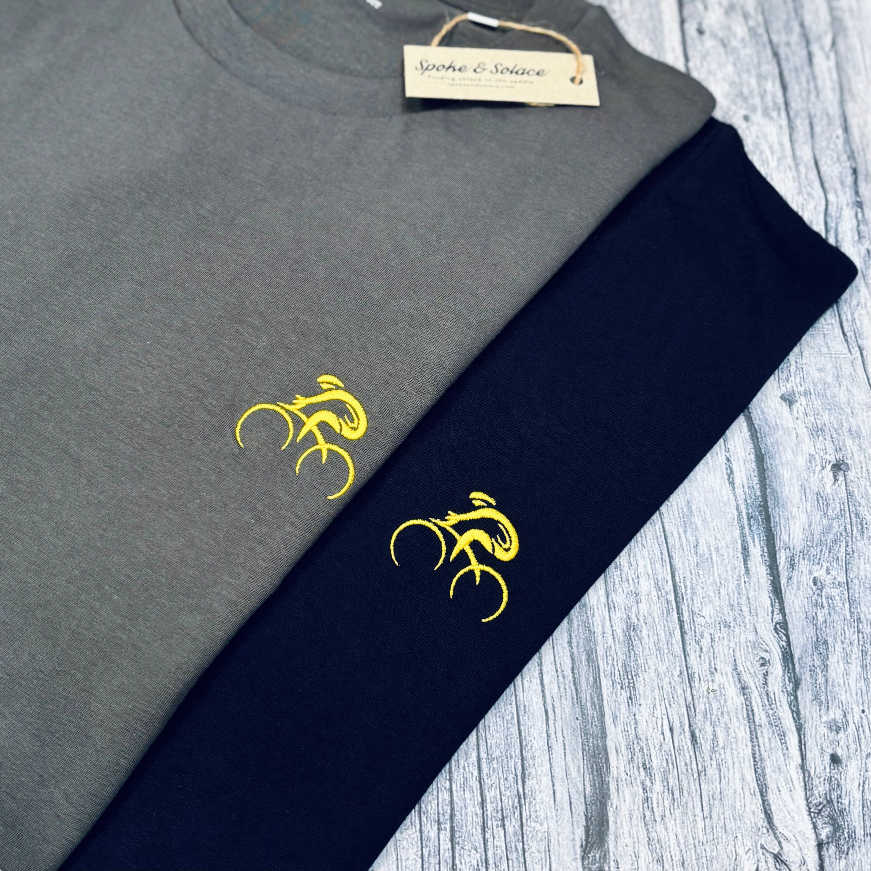 Tour de France Inspired Embroidered Cyclist T-shirt (NEW)
