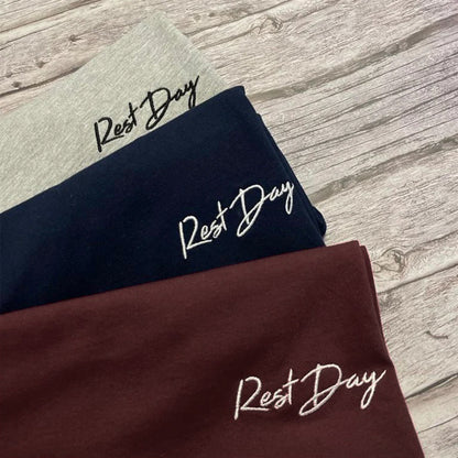 Rest Day Sweatshirt - Left Chest Embroidery