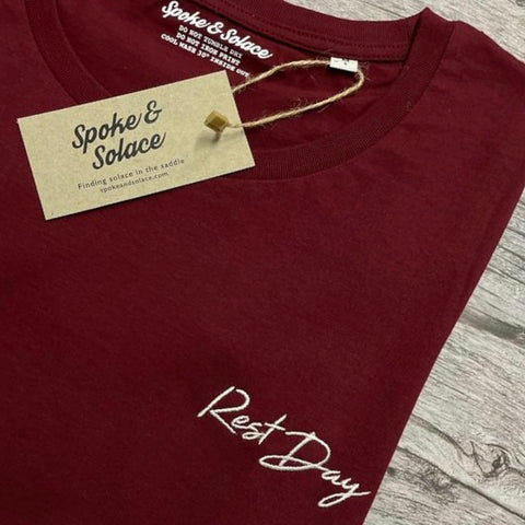 Women's Rest Day T-Shirt - Left chest embroidery - Spoke & Solace