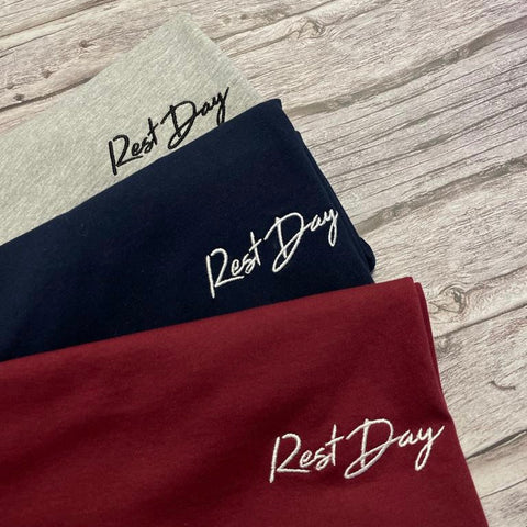 Women's Rest Day T-Shirt - Left chest embroidery - Spoke & Solace