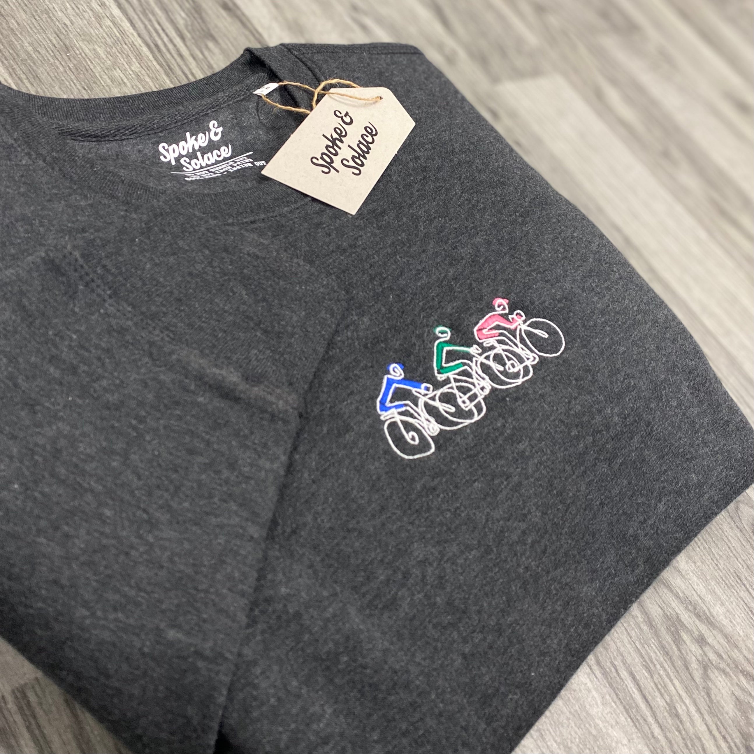 Bike Tour Embroidered Sweatshirt - Spoke & Solace