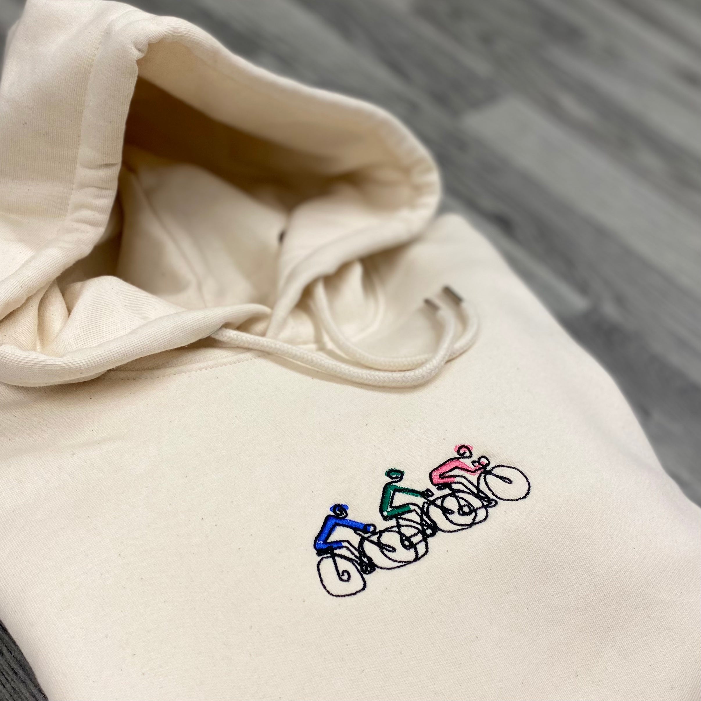 Bike Tour Embroidered Hoodie - Spoke & Solace