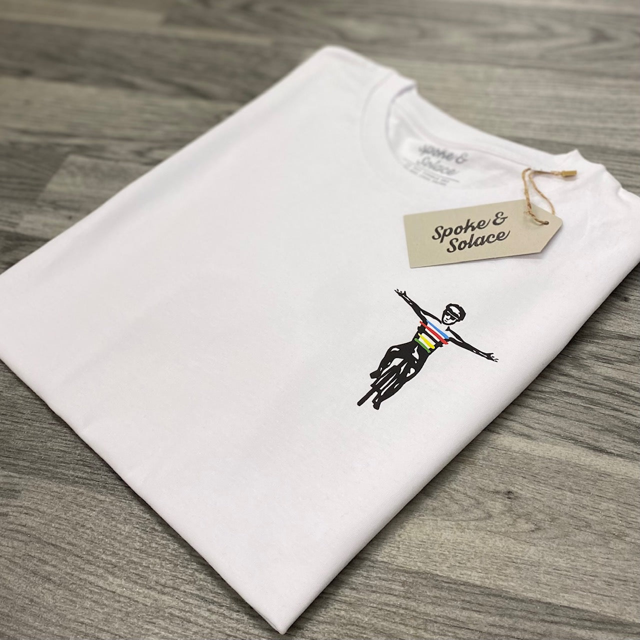 Finish Line - Left Chest Print - T-Shirt - Spoke & Solace
