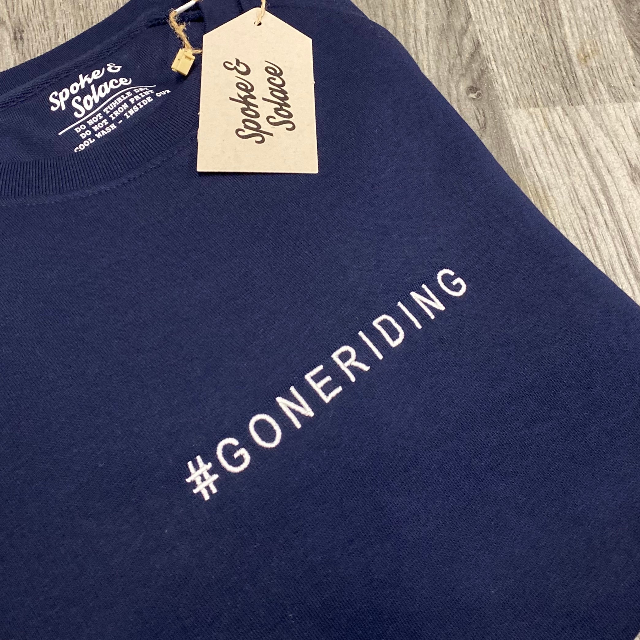 #GONERIDING Embroidered Sweatshirt - Spoke & Solace