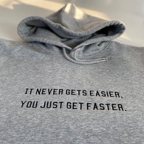 It never gets easier... Embroidered Hoodie - Spoke & Solace