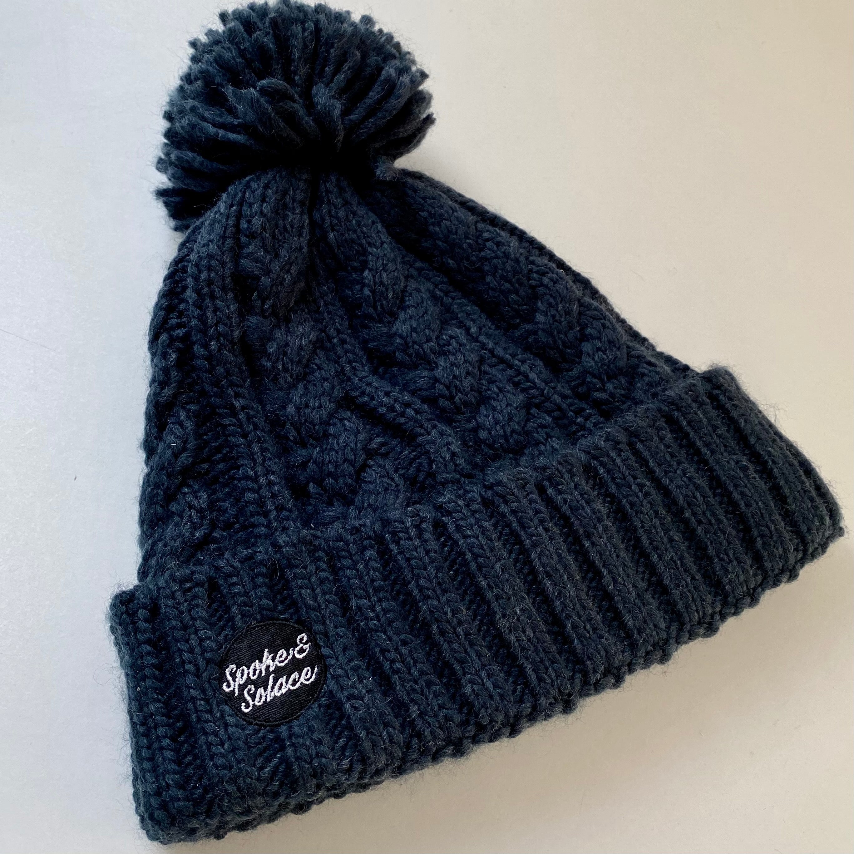 Cable Knit Melange Beanie - Spoke and Solace Circle - Spoke & Solace