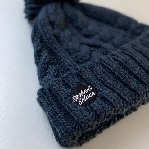 Cable Knit Melange Beanie - Spoke and Solace Circle - Spoke & Solace