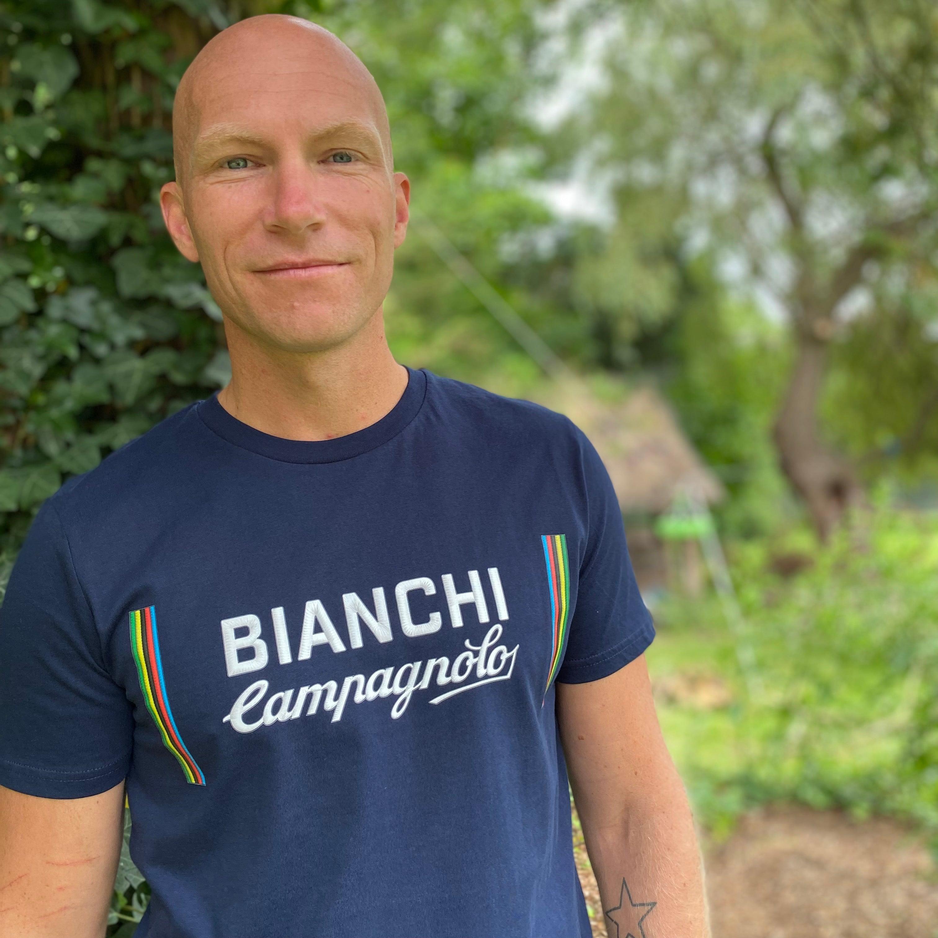 '73 Bianchi Campagnolo T-Shirt (printed design) - Spoke & Solace