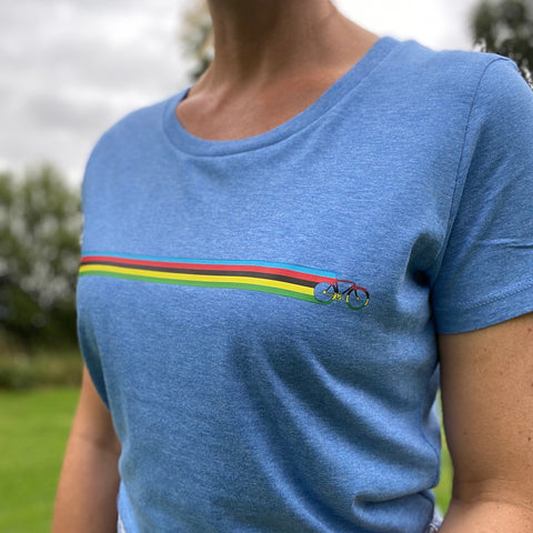 Women's UCI Stripe Tee - Spoke & Solace