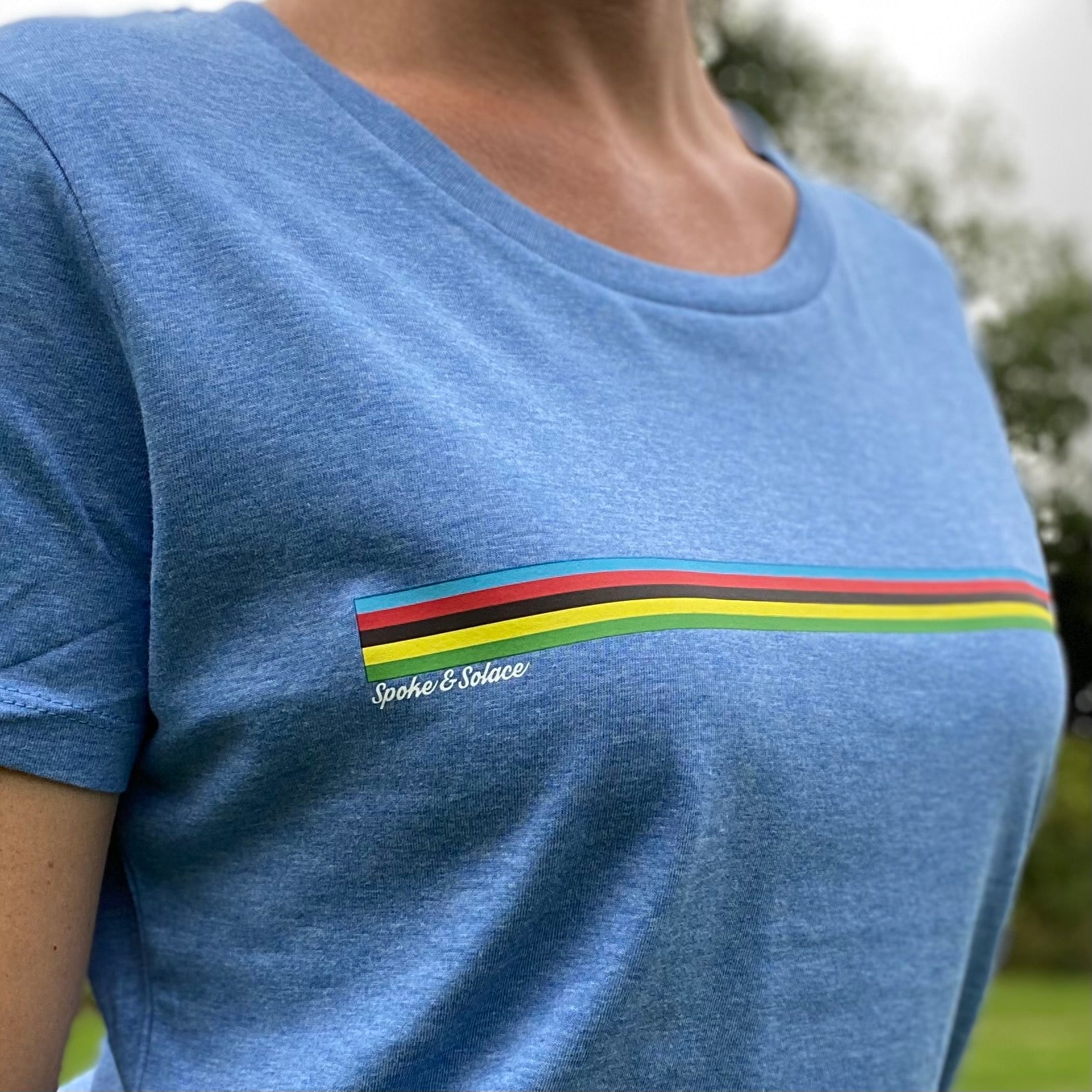 Women's UCI Stripe Tee - Spoke & Solace