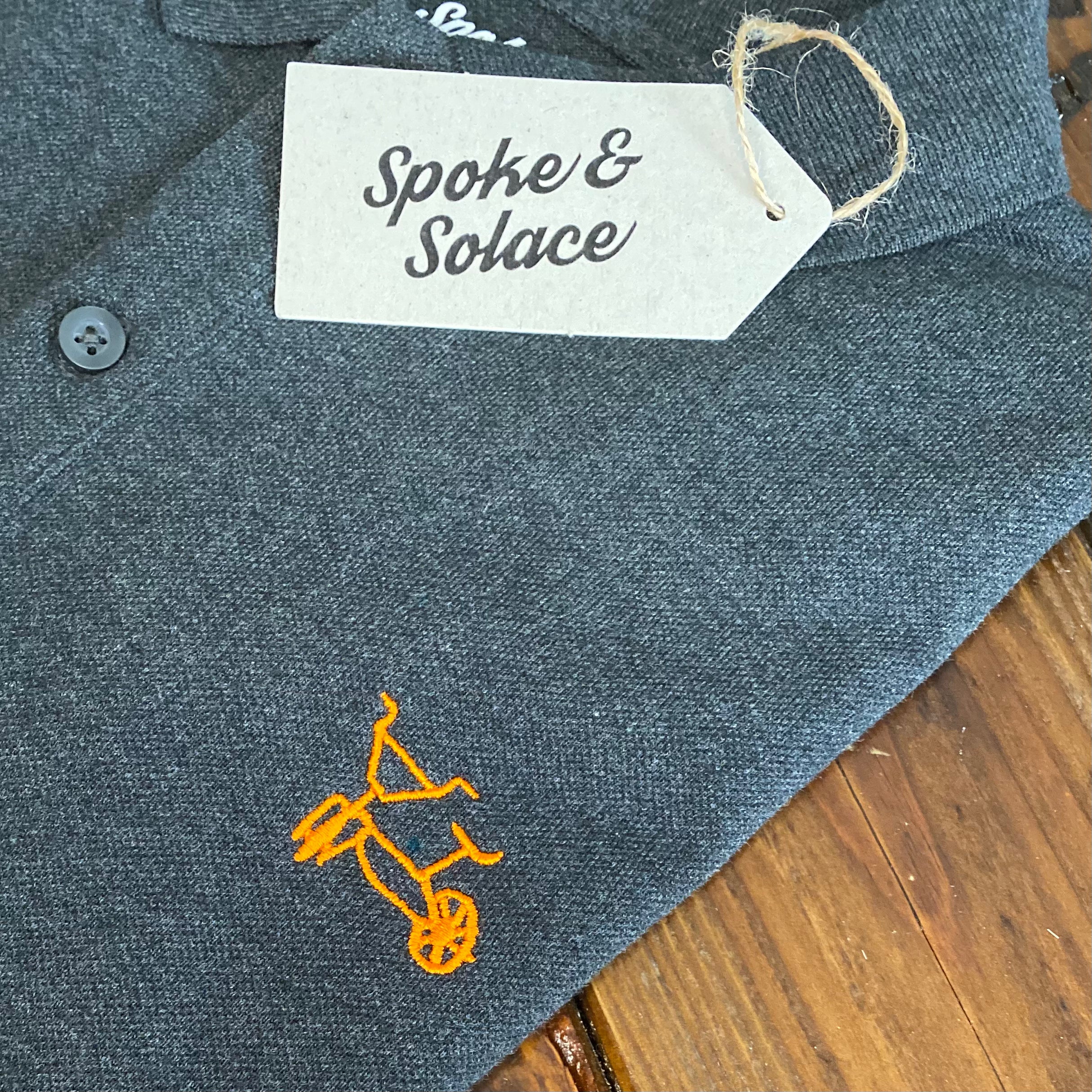 BMX, designed by Maxi (Age 7) Polo Shirt - Spoke & Solace