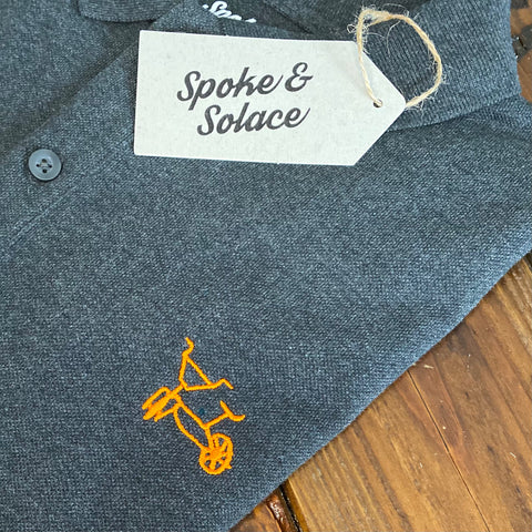 BMX, designed by Maxi (Age 7) Polo Shirt - Spoke & Solace