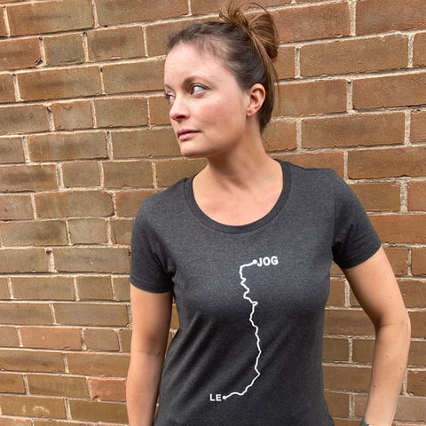 Women's LEJOG/JOGLE Route T-Shirt. £1 from every Tee sold goes to charity. - Spoke & Solace