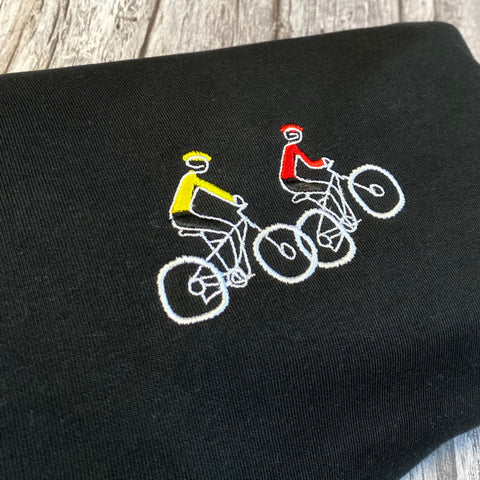 Mountain Bike Tour Embroidered T-Shirt - Spoke & Solace