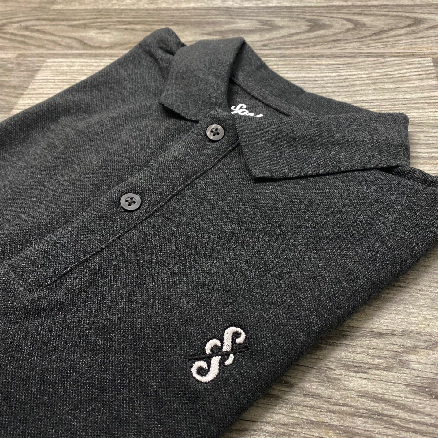 Spoke & Solace SS Embroidered Monochrome Polo Shirt - Spoke & Solace