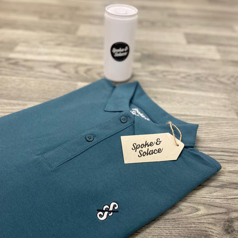 Spoke & Solace SS Embroidered Monochrome Polo Shirt - Spoke & Solace