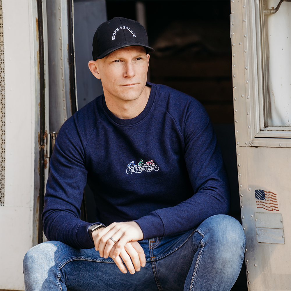 Bike Tour Embroidered Sweatshirt - Spoke & Solace