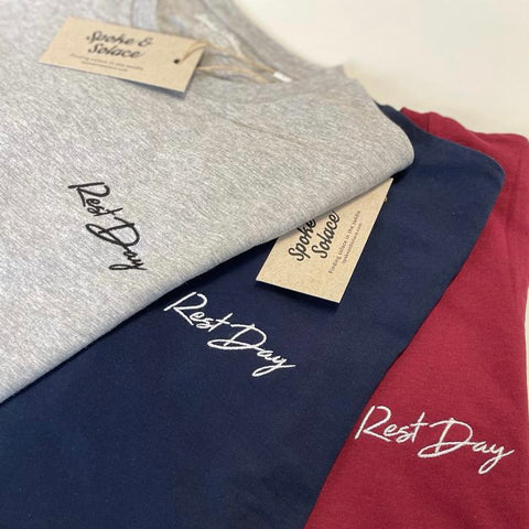 Rest Day T-Shirt - Embroidered left chest - Spoke & Solace