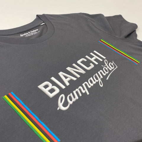 '73 Bianchi Campagnolo T-Shirt (printed design) - Spoke & Solace