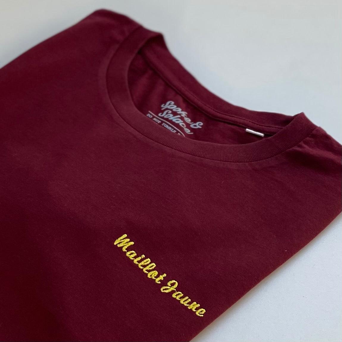 Maillot Jaune Embroidered T-Shirt - Spoke & Solace