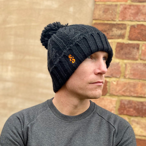 Cable Knit Melange Beanie - nod to the Molteni team - Spoke & Solace