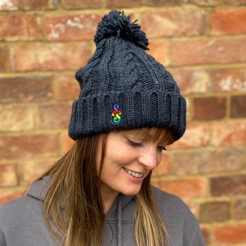 Cable Knit Melange Beanie - nod to the UCI World Tour - Spoke & Solace