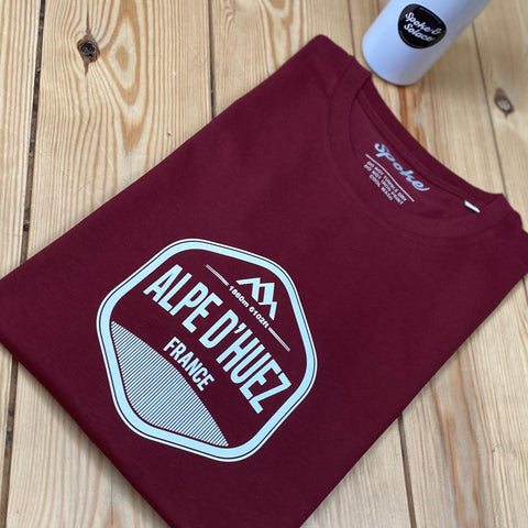 Women's Alpe D' Huez Shield T-Shirt - Spoke & Solace