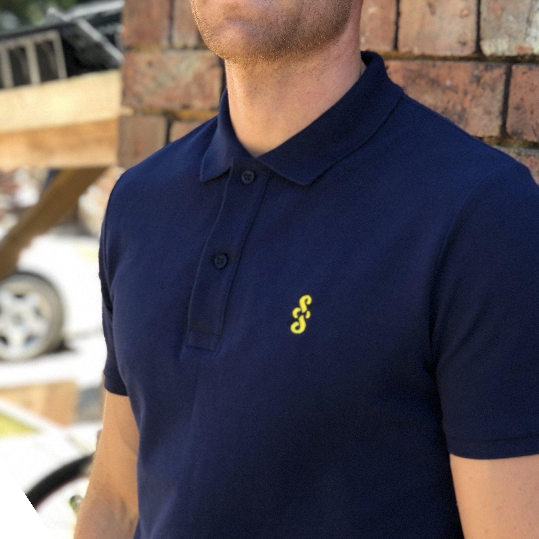 Spoke & Solace SS Embroidered Jaune Polo Shirt - Spoke & Solace